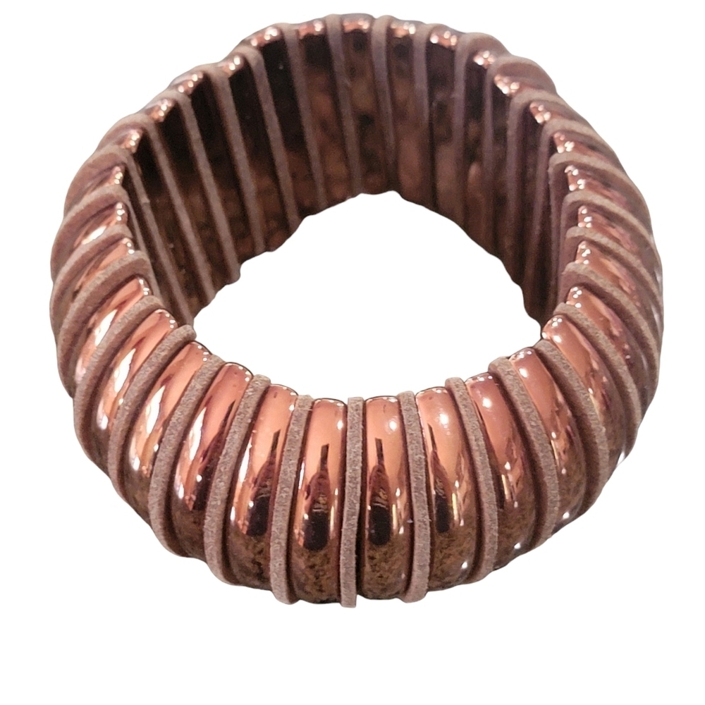 Brass Stretch Bangle - image 4